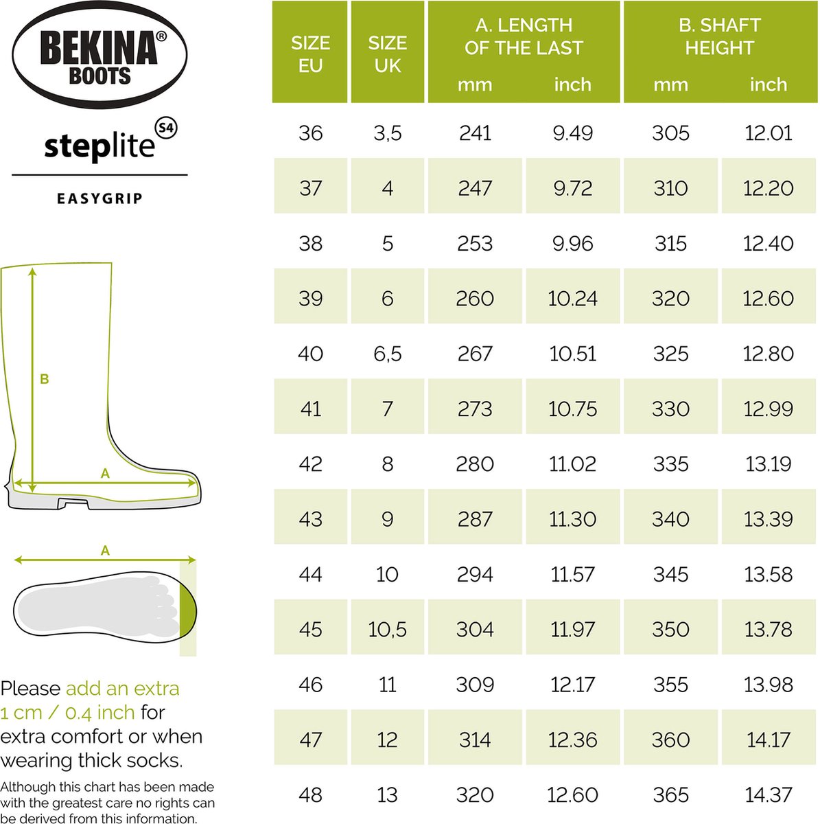 Bekina Agrilite Laars P2300/9180 S4 Groen/ - Maat 37 - Zwart