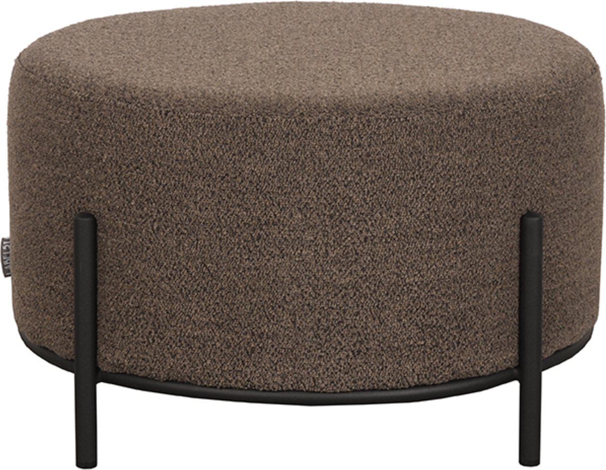 LABEL51 Poef Troy Boucle - Bruin