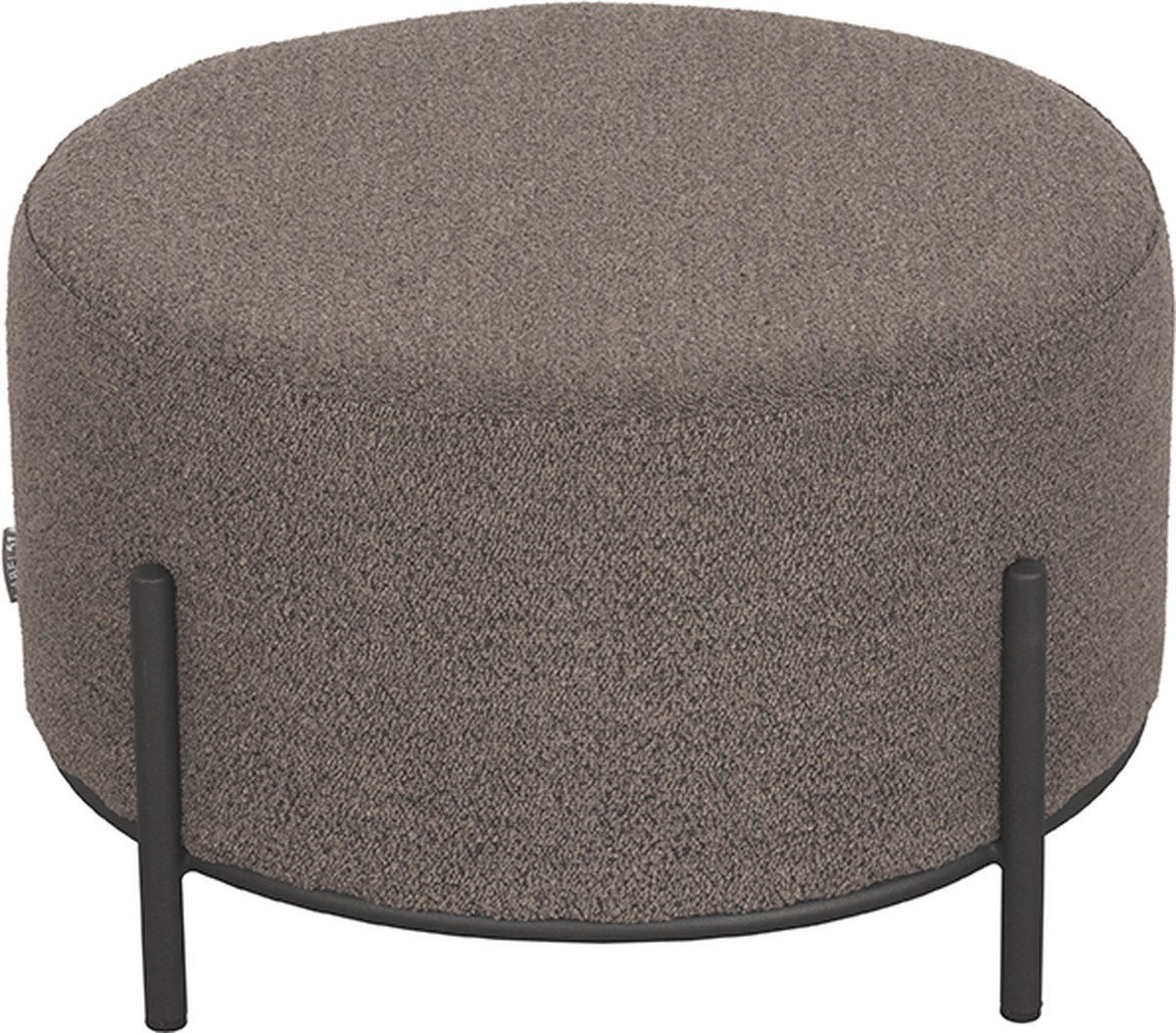 LABEL51 Poef Troy Boucle - Bruin