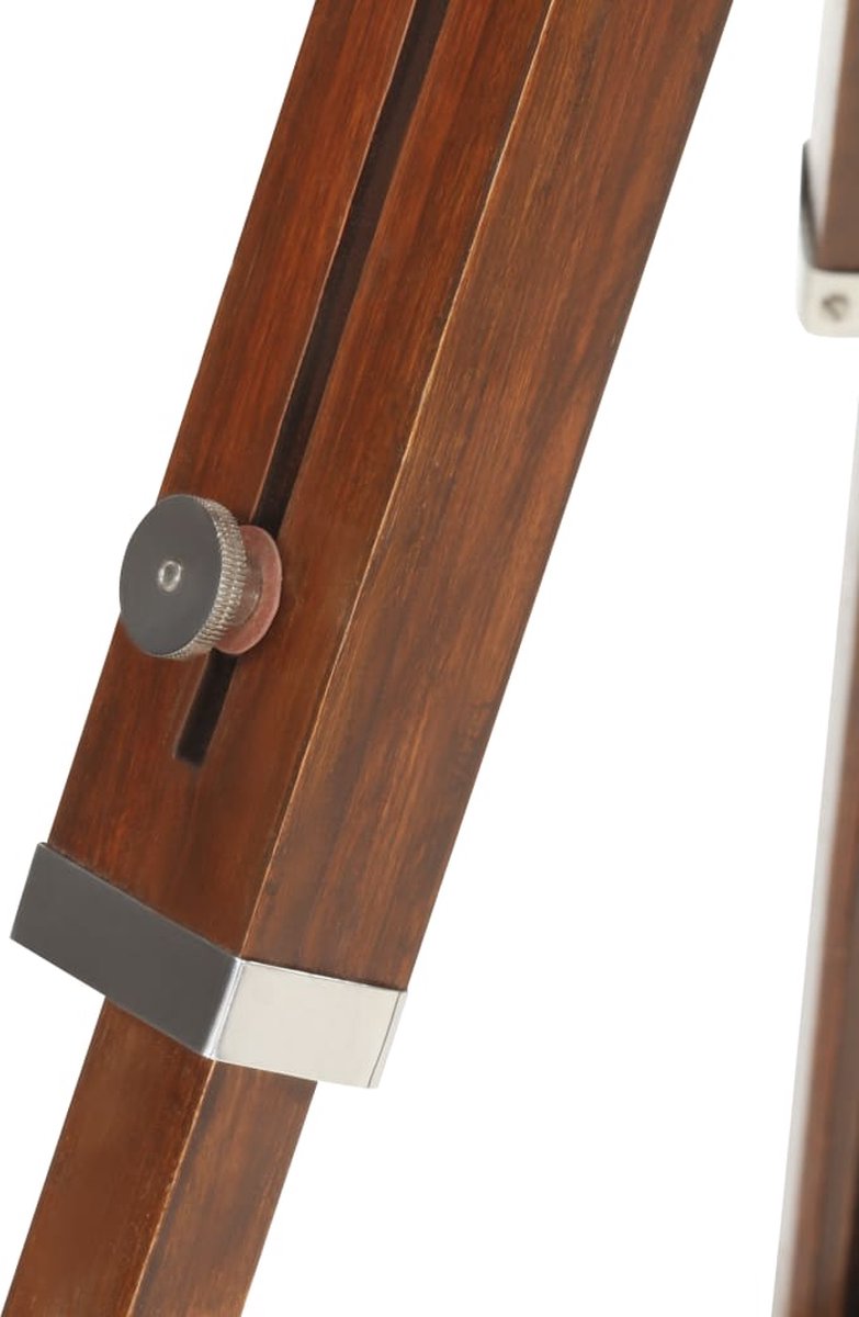 vidaXL Vloerlamp driepoot 165 cm massief mangohout - Bruin