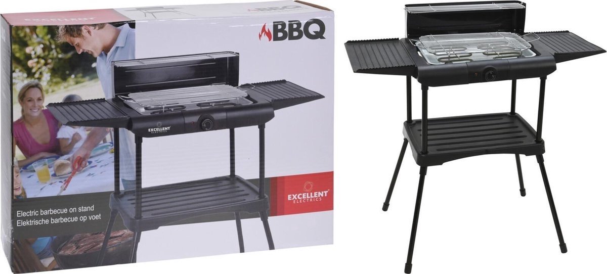 Excellent Electrics Elektrische Barbecue - 2000 Watt - Zwart