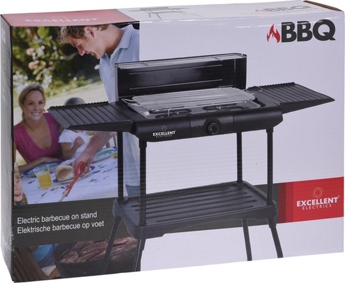 Excellent Electrics Elektrische Barbecue - 2000 Watt - Zwart