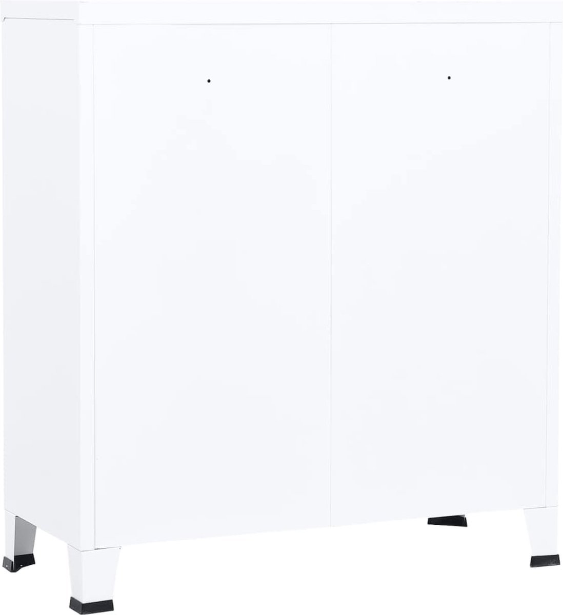 vidaXL Archiefkast industrieel 90x40x100 cm staal wit