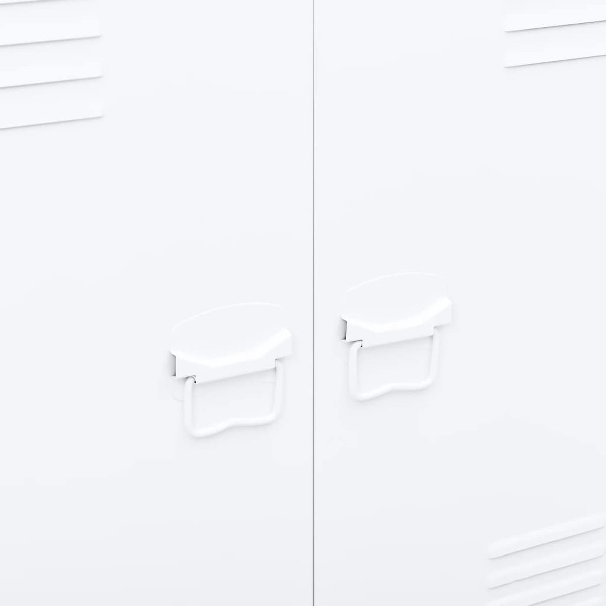 vidaXL Archiefkast industrieel 90x40x100 cm staal wit