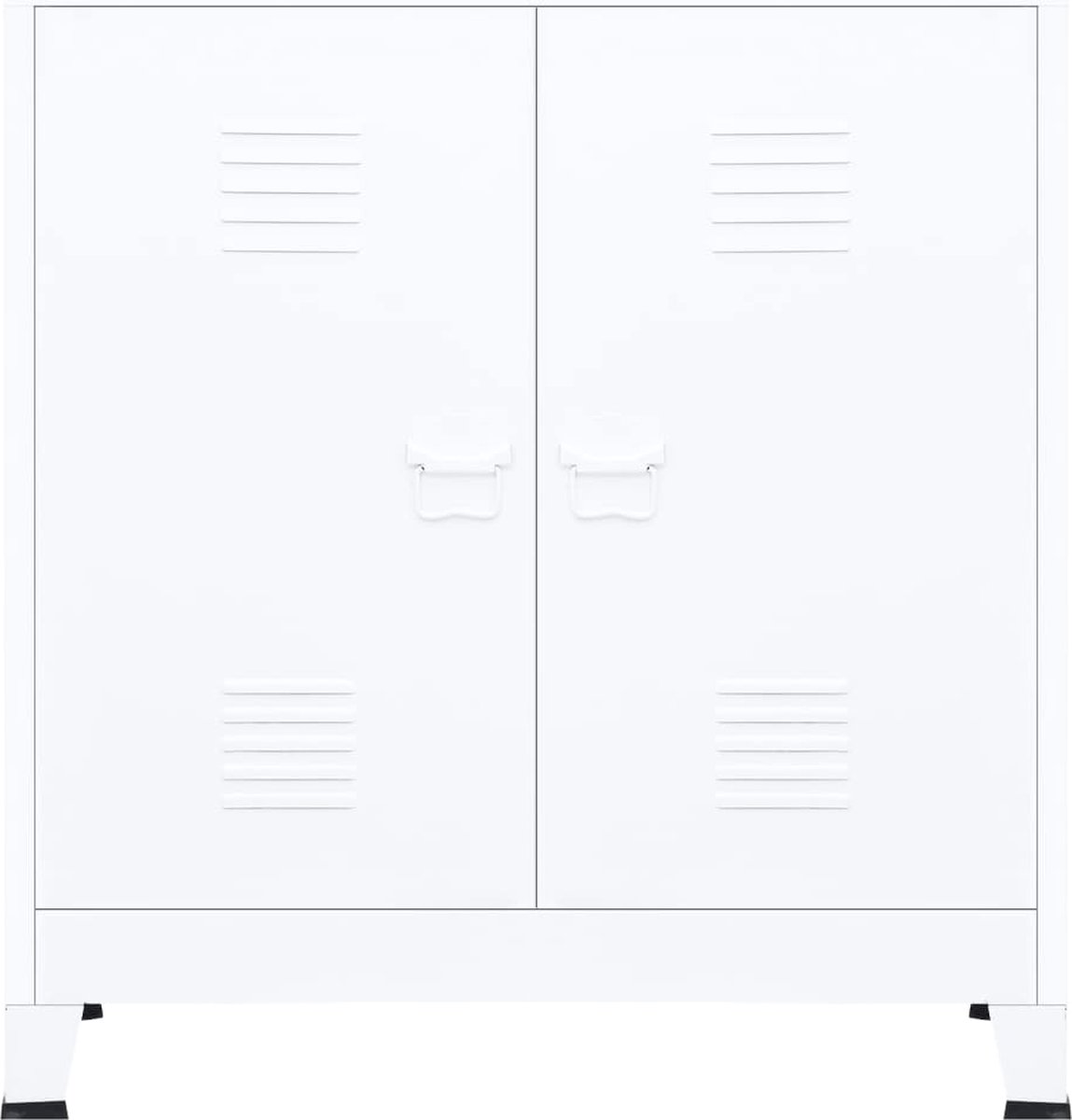 vidaXL Archiefkast industrieel 90x40x100 cm staal wit