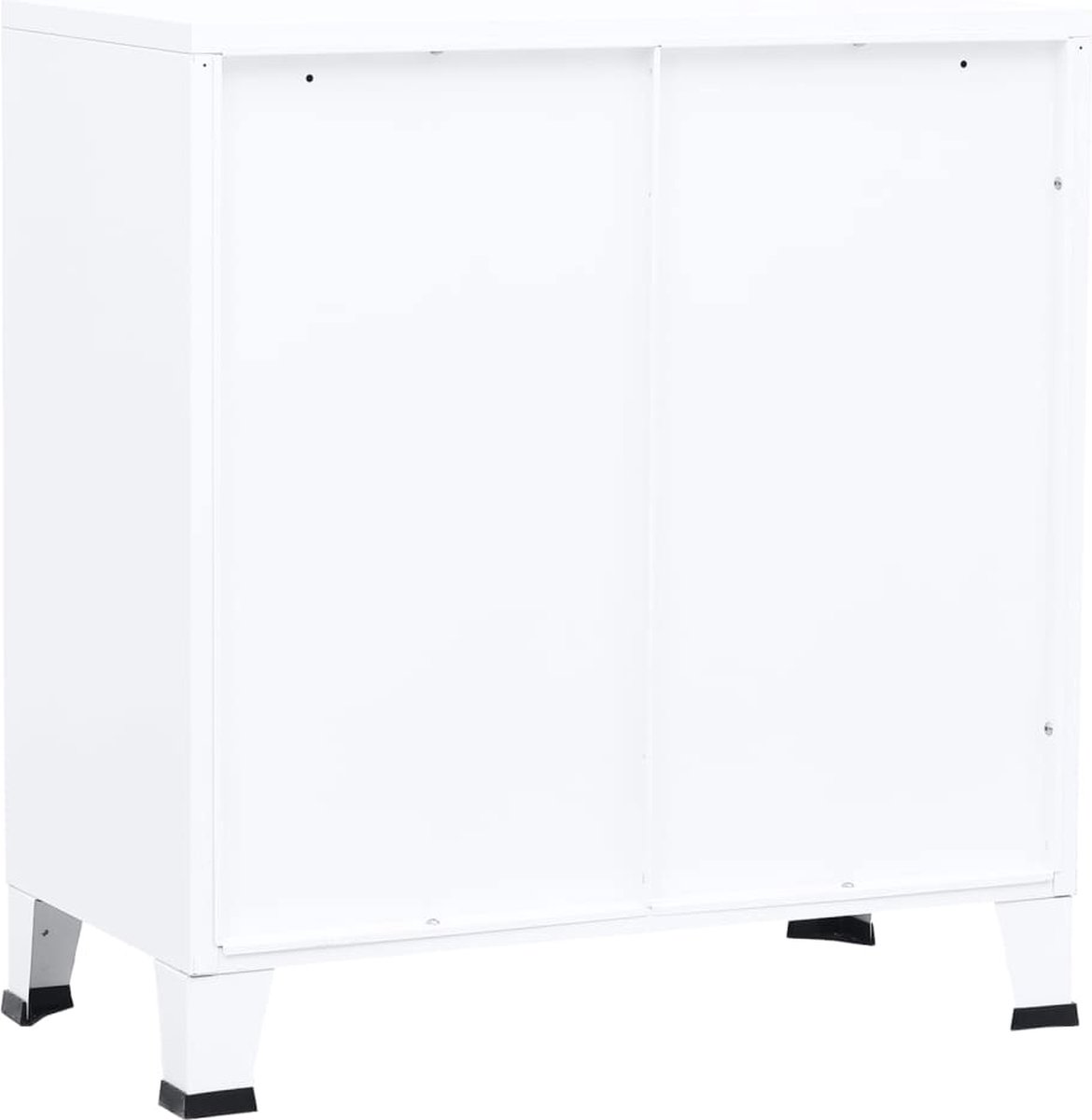 vidaXL Archiefkast industrieel 75x40x80 cm staal wit