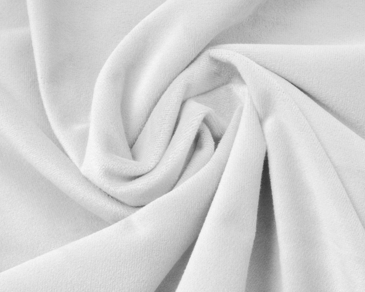 Sleeptime Hoeslaken Velvet 180 x 200 cm, Kleur: Wit