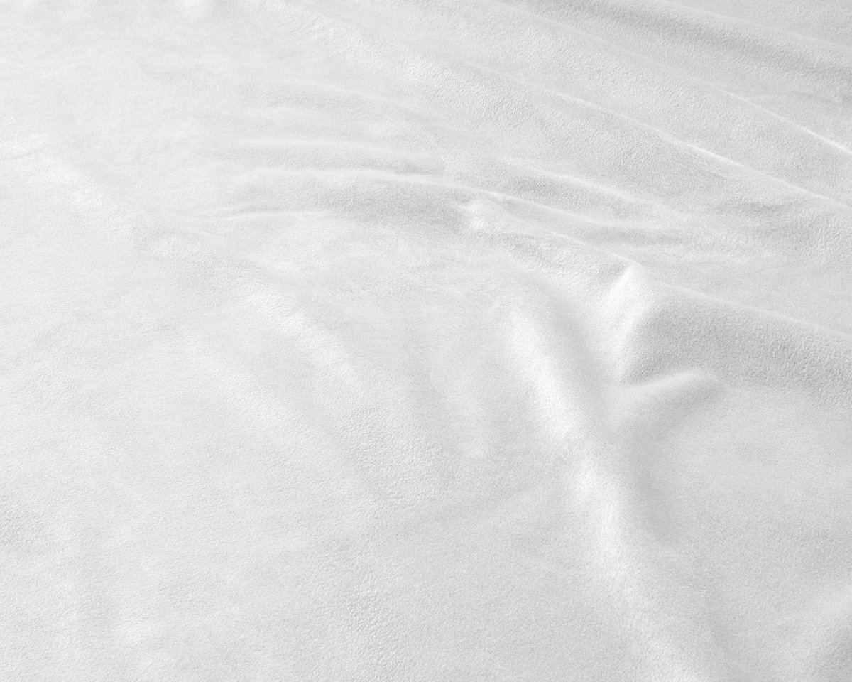 Sleeptime Hoeslaken Velvet 180 x 200 cm, Kleur: Wit