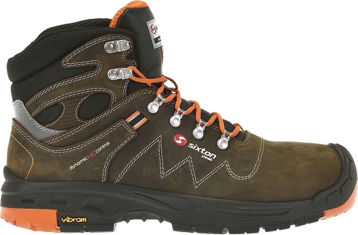 Sixton Peak 30329-02 Tonale HG S3/Oranje - Maat 44 - Bruin