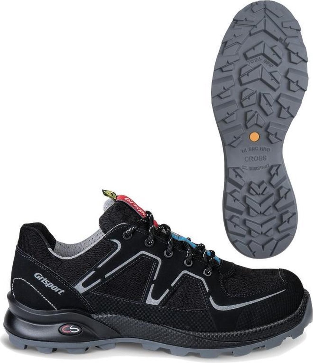 Grisport Cross Safety Nordic 33603 Laag S3/Zilver - Maat 45 - Zwart