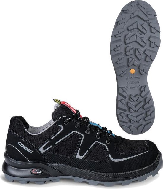 Grisport Cross Safety Nordic 33603 Laag S3/Zilver - Maat 45 - Zwart