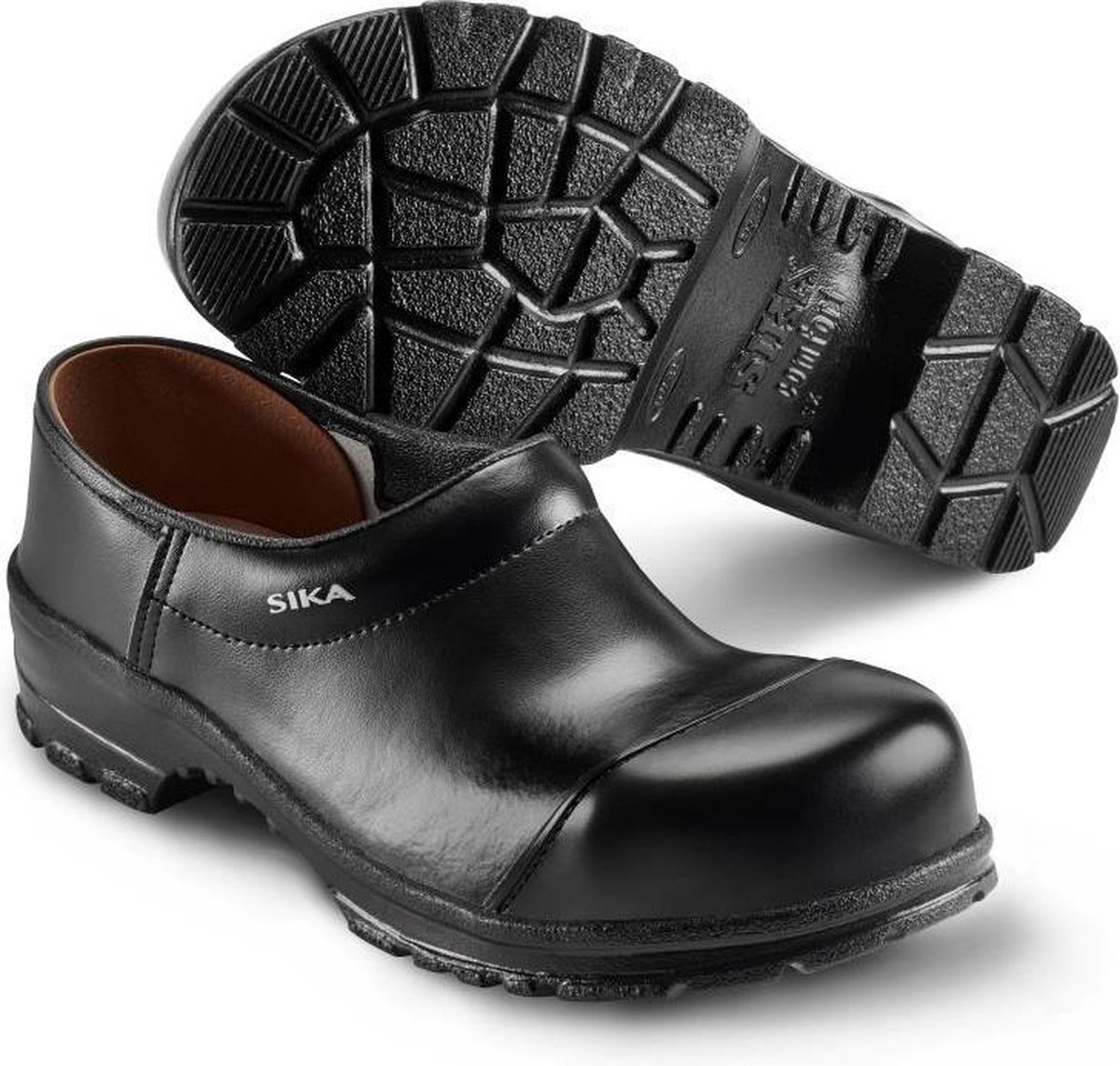 SIKA 29 Klomp Dichte Hak Pu zool + KN S3 - Maat 45 - Zwart