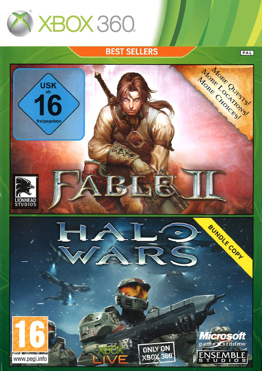 Back-to-School Sales2 Double Pack Fable 2 + Halo Wars (classics)