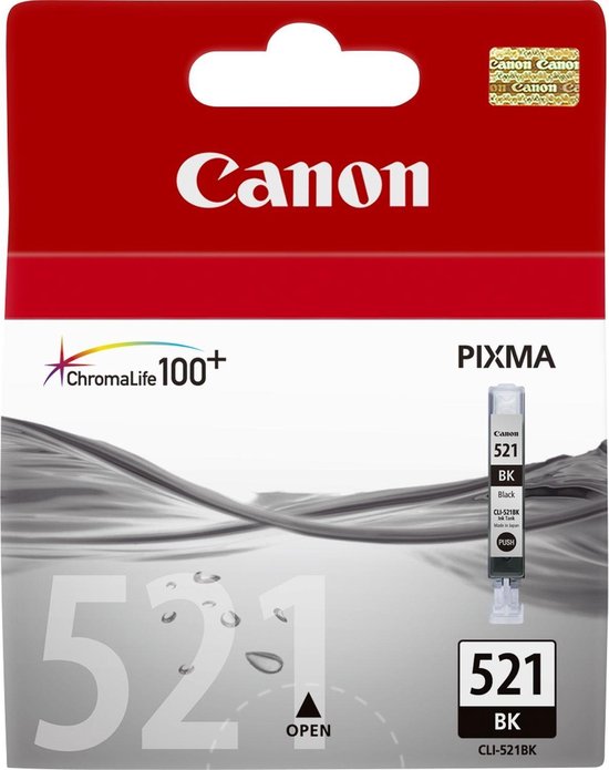 Canon CLI-521 Cartridge - Negro
