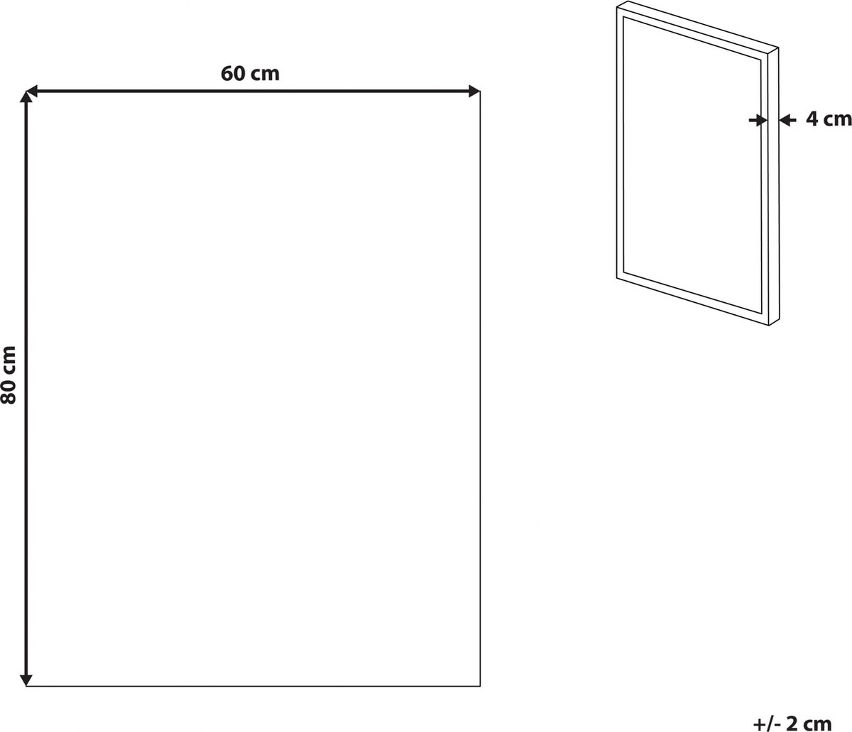 Beliani AFASSA Wanddecoratie voor kinderen - Roze