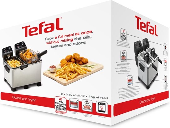 Tefal FR3610 Double Pro - Silver