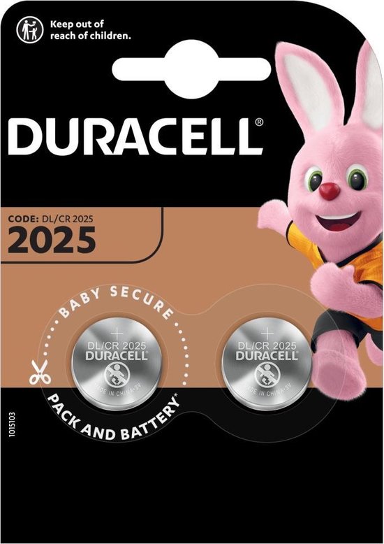 Duracell Specialty 2025 Lithium-knoopcelbatterij 3V 2 stuks