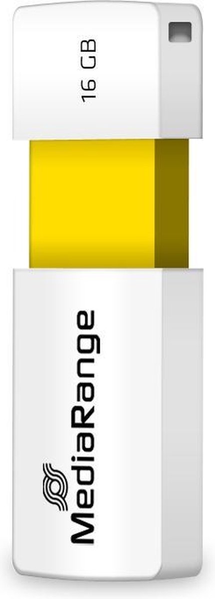 MediaRange Premium Flash Drive - USB-stick - 16 GB - Geel