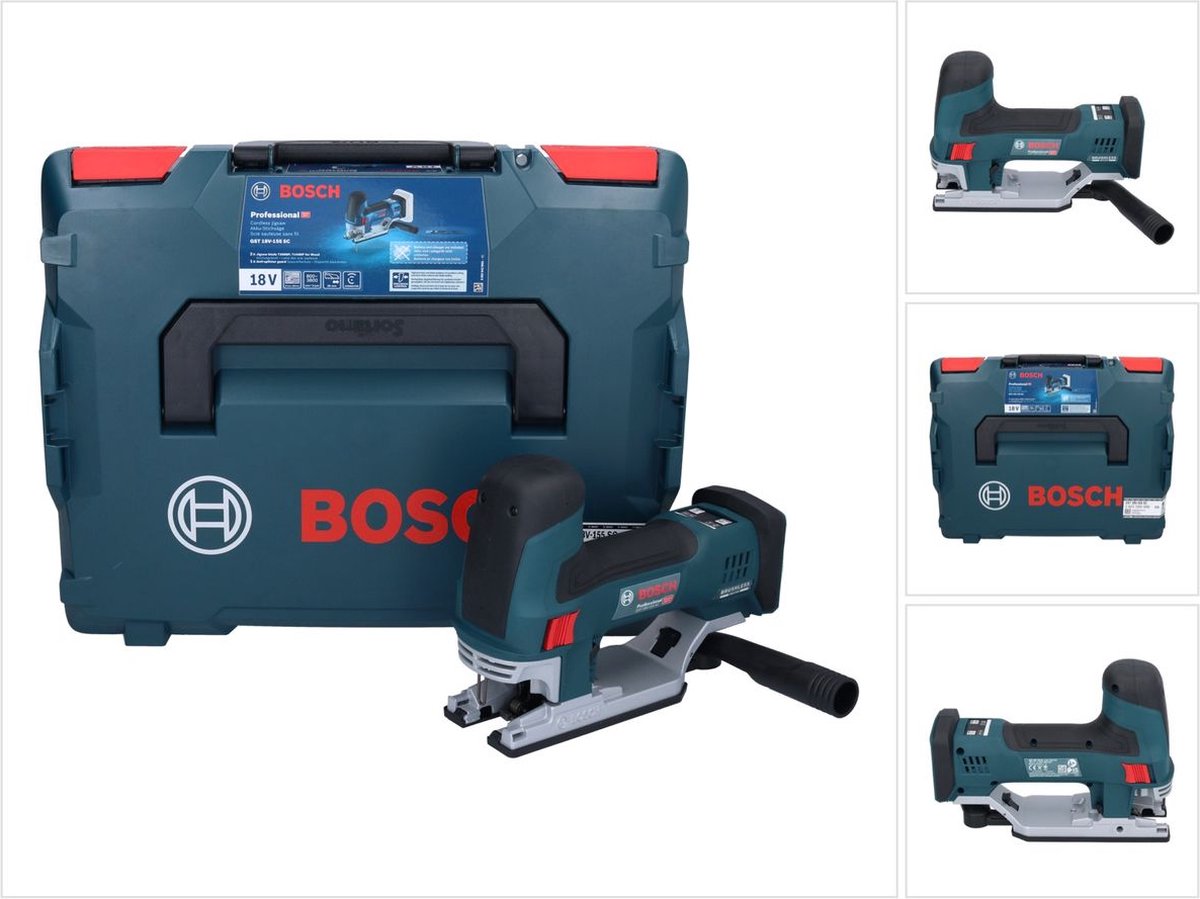 Bosch - Sierra de calar gst 18V-155 sc en L-Boxx - sin batería - 06015B0000