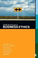 Publications, S: SAGE Brief Guide to Business Ethics