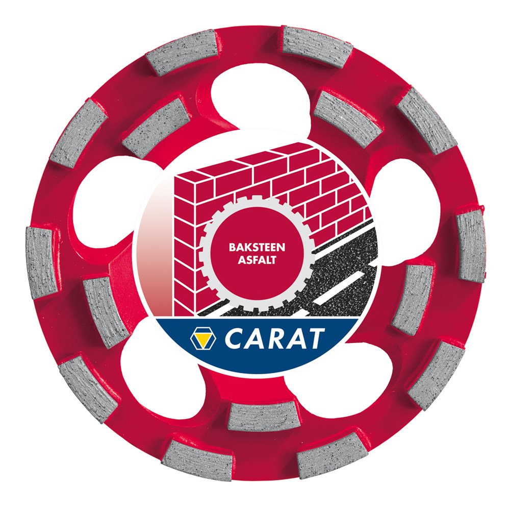 Carat Slijpkop Dustec ® Ø125X22.23Mm Type Baksteen Premium