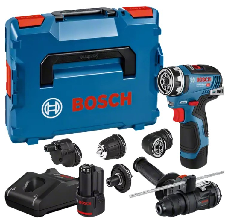 Bosch GSR 12V-35 FC Accu Schroefboormachine | Set | 2 x 3.0 Ah + Snellader | In L-Boxx 102