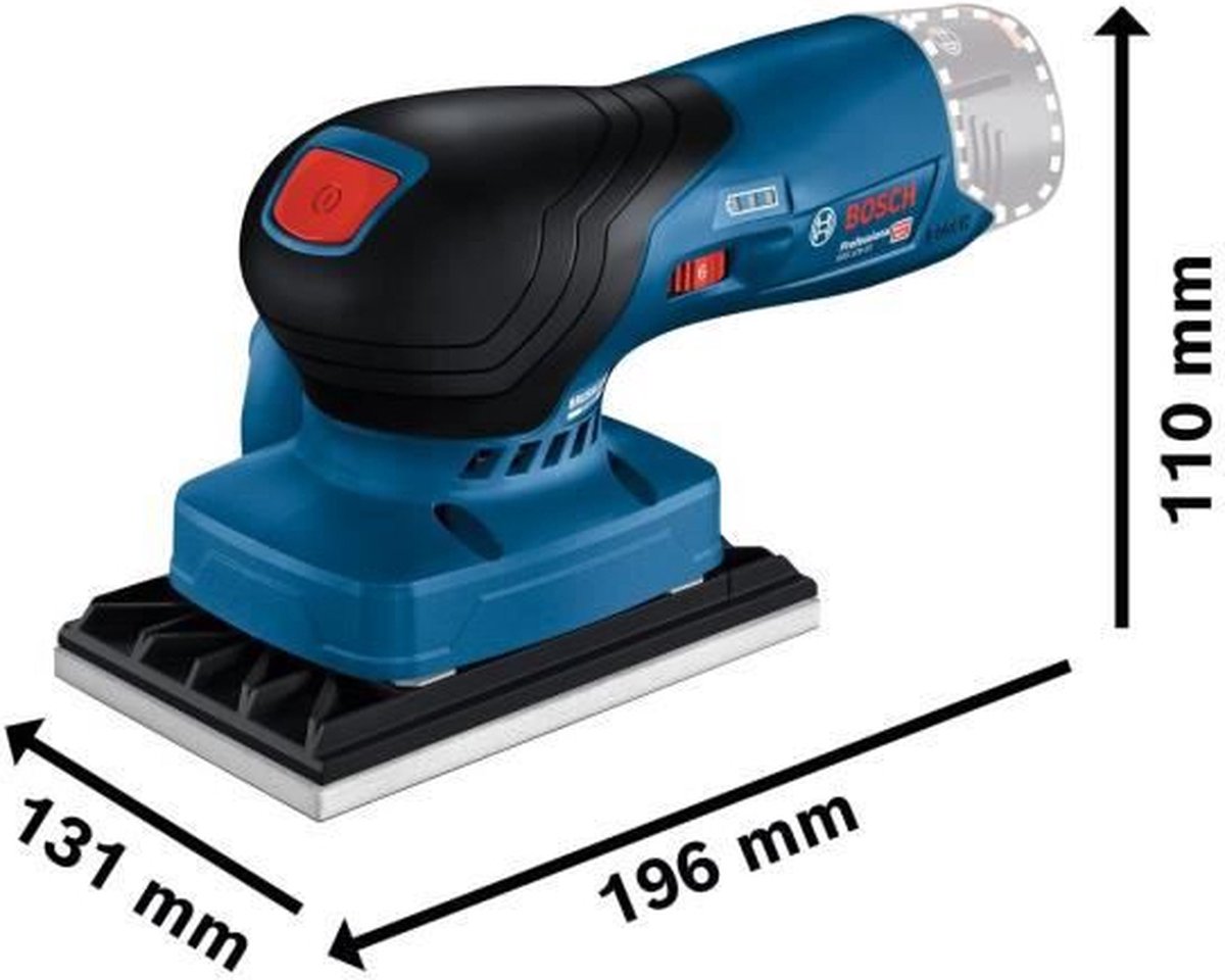 Bosch GSS 12V-13 | Accu Vlakschuurmachine | 12V | Zonder accu&apos;s en lader