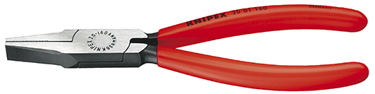 Knipex Platbuigtang zwart geatramenteerd met kunststof bekleed 180 mm