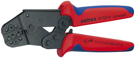 Knipex Krimptang compacte bouwvorm gebruineerd met meer-componentengrepen 195 mm