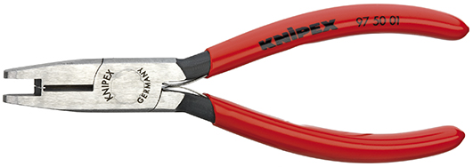 Knipex Krimptang voor Scotchlokverbinders met snijkant met kunststof bekleed 155 mm