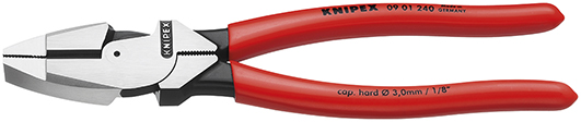 Knipex Kabeltang "Lineman&apos;s Pliers" zwart geatramenteerd 240 mm