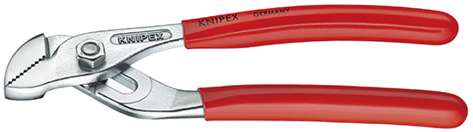 Knipex Mini-waterpomptang met rillenscharnier verchroomd met kunststof bekleed 125 mm