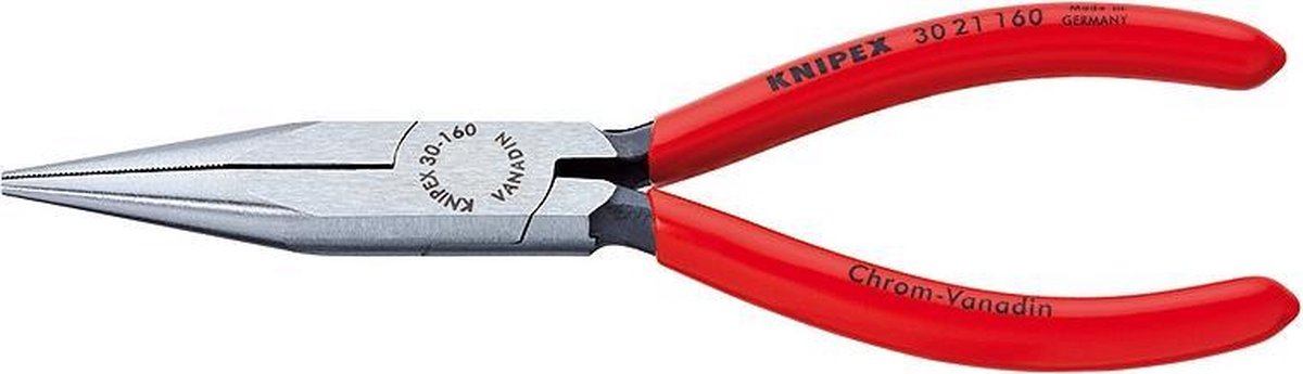 Knipex Langbektang zwart geatramenteerd met kunststof bekleed 140 mm