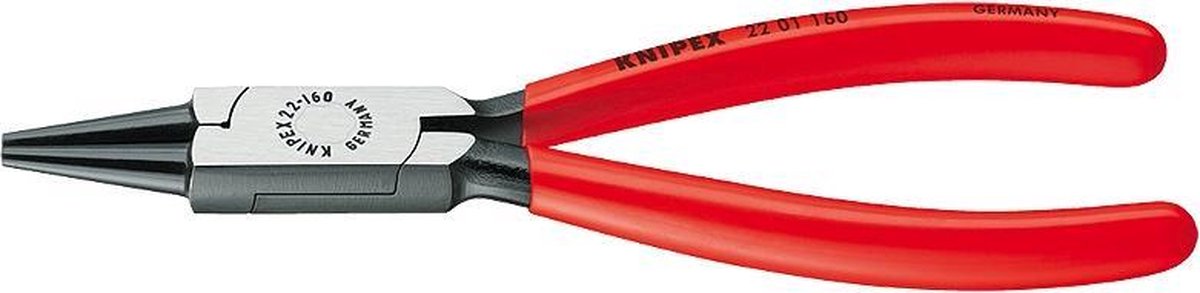 Knipex Rondbuigtang zwart geatramenteerd met kunststof bekleed 160 mm