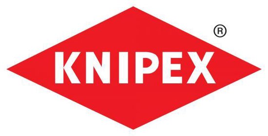Knipex Rondbuigtang zwart geatramenteerd met kunststof bekleed 160 mm