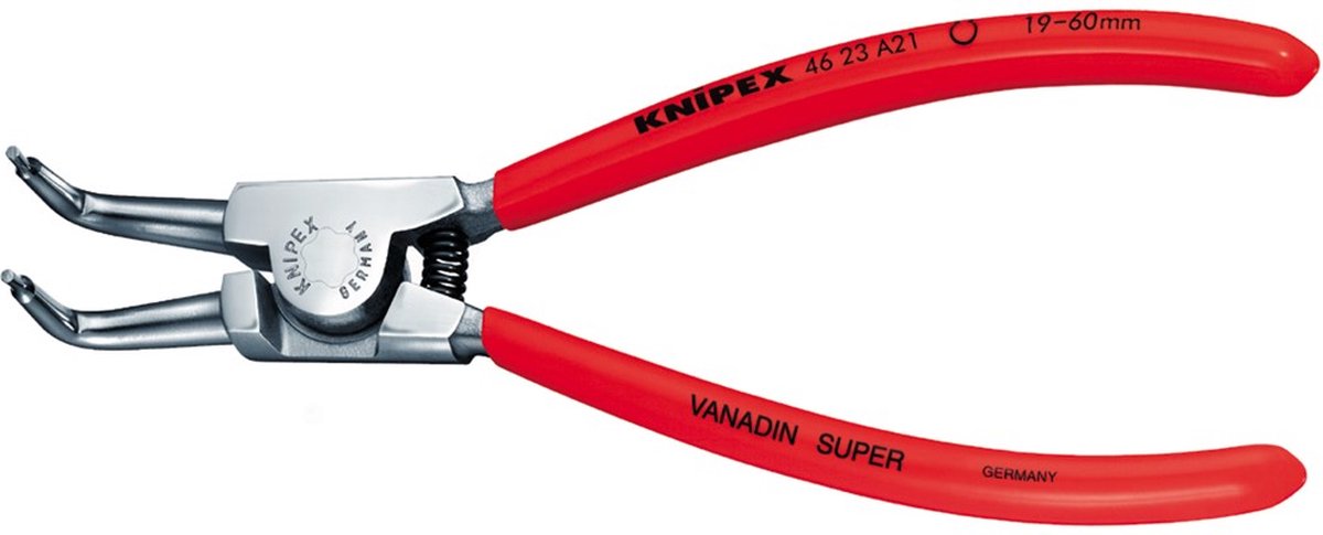 Knipex Borgveertang voor buitenringen op assen verchroomd met kunststof bekleed 125 mm