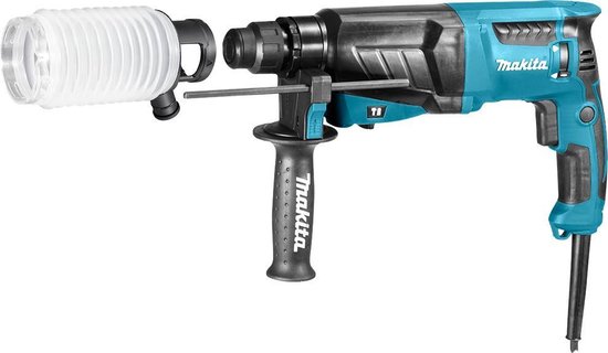 Makita HR2630J combihamer met stofafzuigset