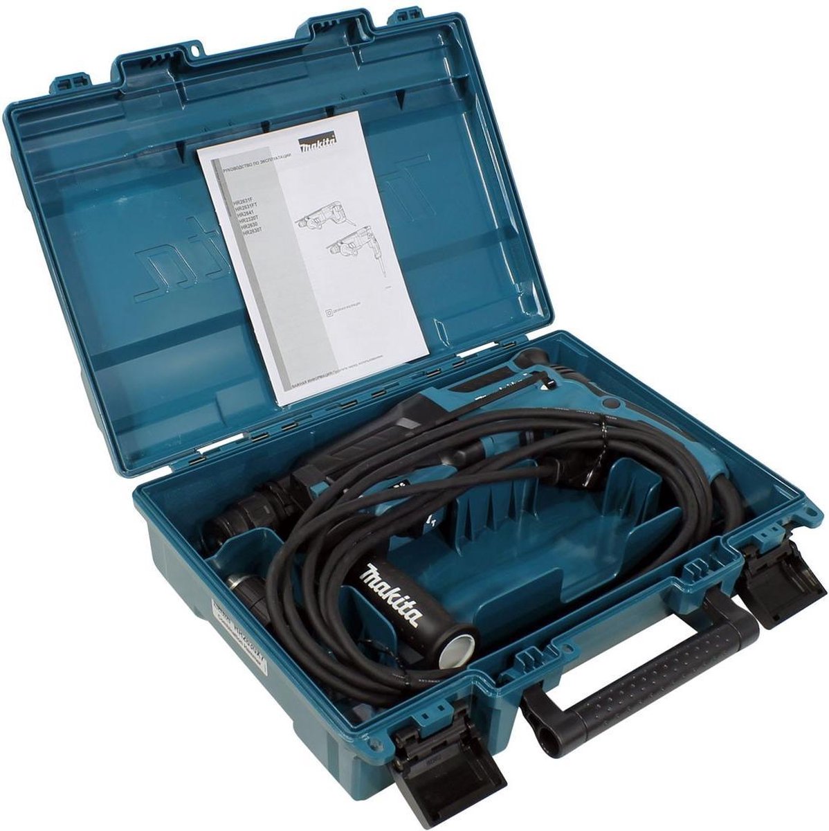 Makita HR2630J combihamer met stofafzuigset