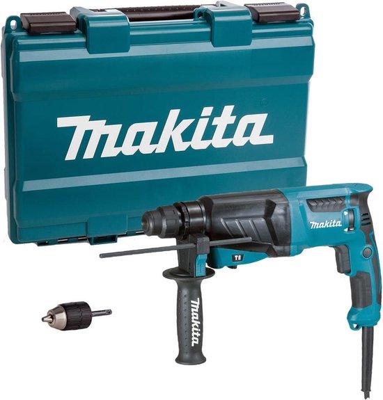 Makita HR2630J combihamer met stofafzuigset