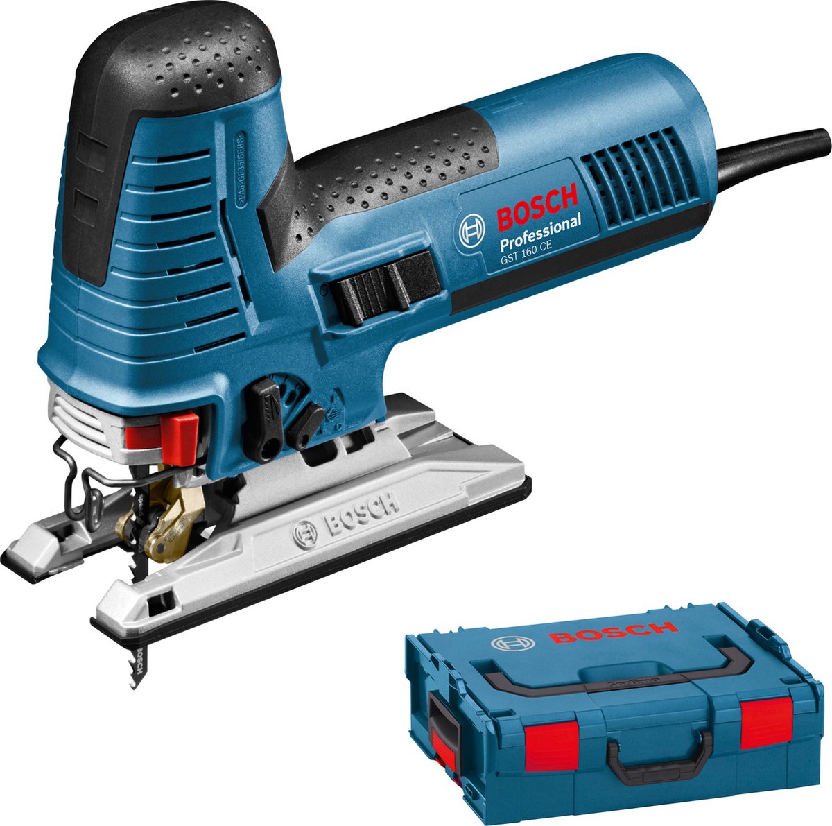 Bosch GST 160 CE decoupeerzaag | 800 Watt in L-Boxx