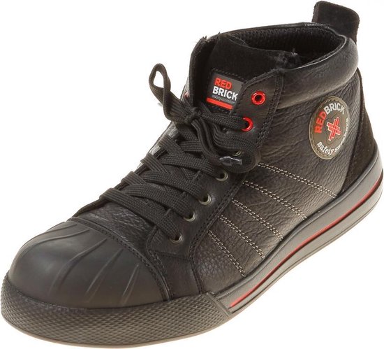 Redbrick Onyx Sneaker Hoog S3 + KN - Maat 45 - Zwart