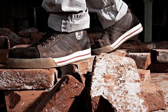 Redbrick Smaragd Sneaker Hoog S3 - Maat 46 - Bruin