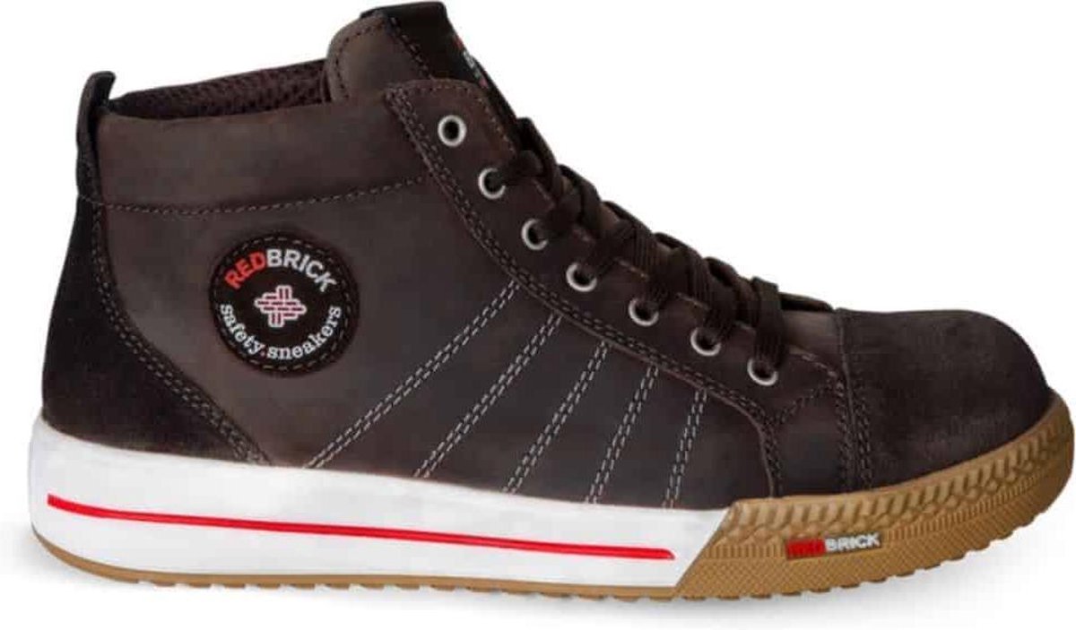 Redbrick Smaragd Sneaker Hoog S3 - Maat 46 - Bruin