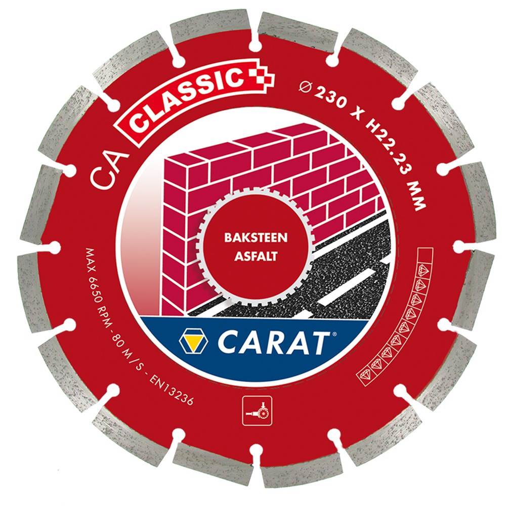 Carat DIAMANTZAAG BAKSTEEN Ø125x22,23MM, CA CLASSIC - CAC1253000