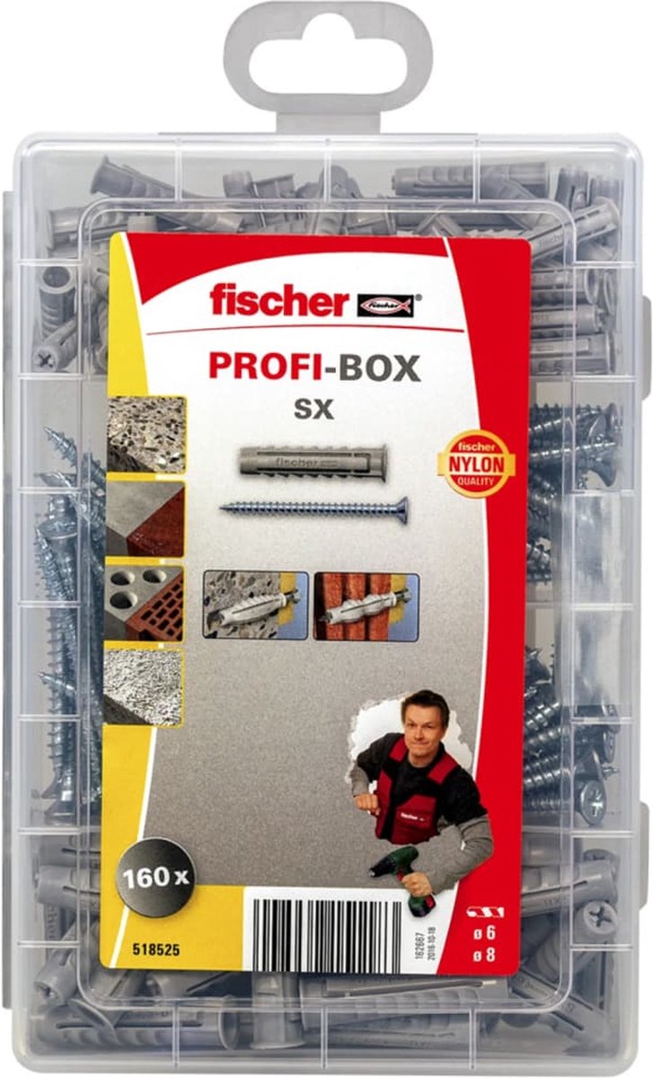 Fischer Profi-box SX - Assortimentsdoos pluggen 518525