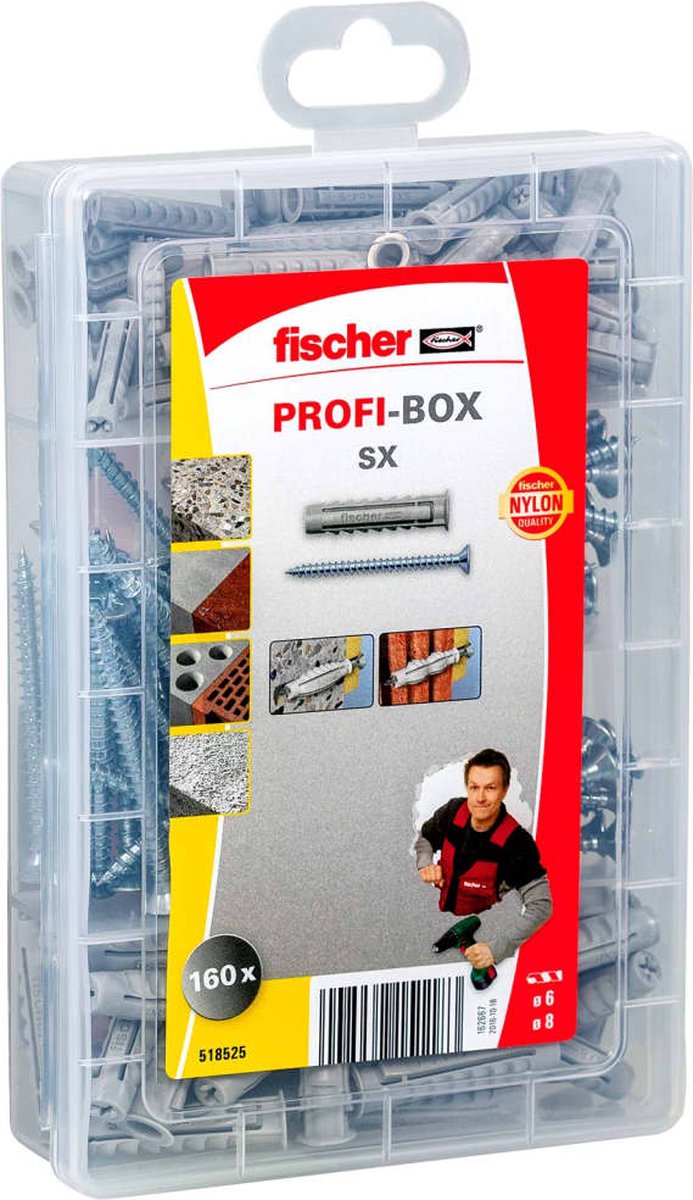 Fischer Profi-box SX - Assortimentsdoos pluggen 518525