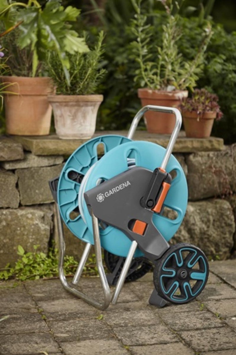 GARDENA Slangenwagen AquaRoll M, met 20m CLASSIC slang 1/2" met clip