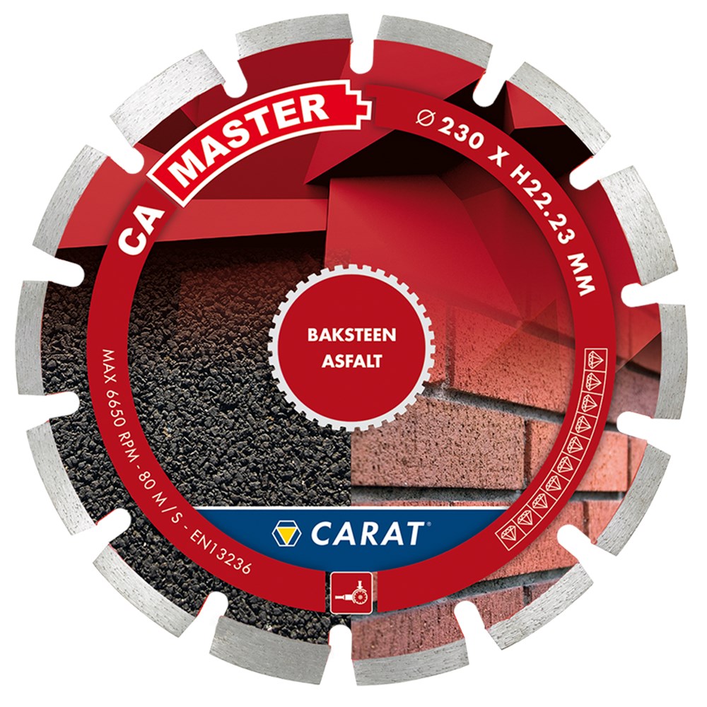 Carat DIAMANTZAAG BAKSTEEN Ø115x22,23MM, CA MASTER - CAM1153000