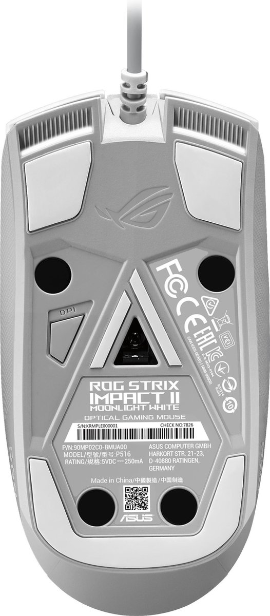 Asus ROG Strix Impact II Moonlight White - Optisch