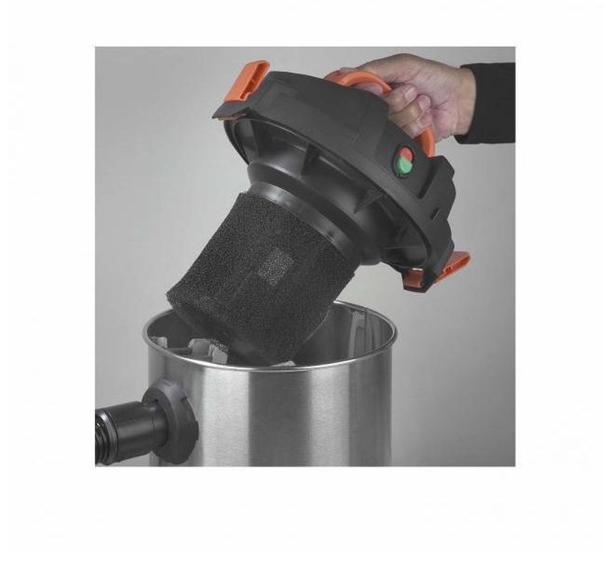 EUROM Force 1012 1.000W Bouwstofzuiger - 161304 - Silver